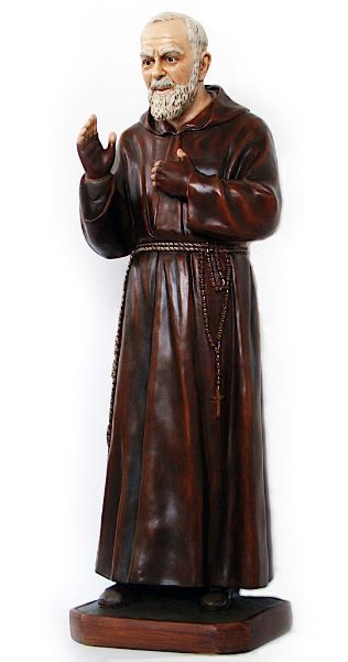 Immagine di Statua grande Padre Pio 125 cm resina da esterno
