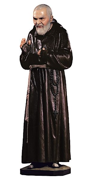 Immagine di Statua Padre Pio 80 cm resina da esterno