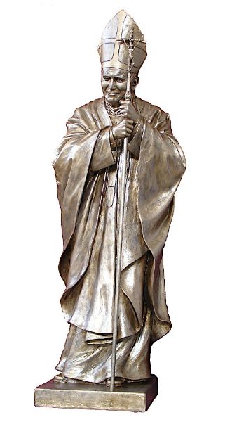 Picture of John Paul II large Statue 65 inch (165 cm) | bronze-effect | fiberglass