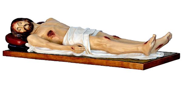 Immagine di Statua Gesù Morto grandezza naturale 160 cm da esterno