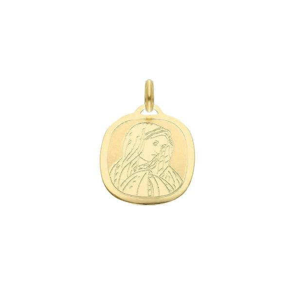 Picture of Our Lady of Sorrows Medal gr 1 yellow gold 18k
