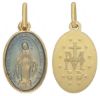Imagen de Medalla la Milagrosa gr 2,2 oro amarillo 18k esmalte azul