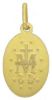 Imagen de Medalla la Milagrosa gr 2,2 oro amarillo 18k esmalte verde