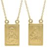 Picture of Yellow gold 18k Scapular Necklace gr 8,8 Virgin of Carmel