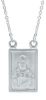 Picture of White gold 18k Scapular Necklace gr 8,3 Virgin of Carmel