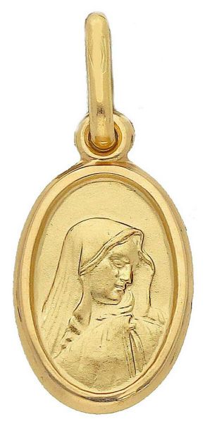 Picture of Our Lady of Sorrows Pendant gr 1,5 yellow gold 18k