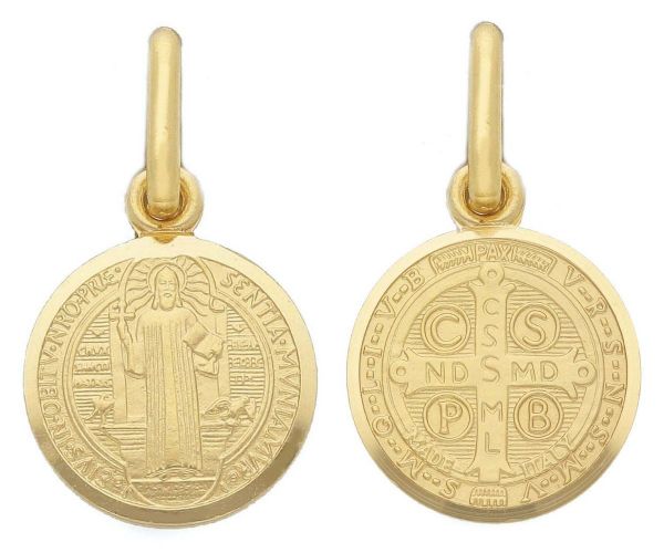 Immagine di Crux Sancti Patris Benedicti gr 1,75 oro giallo 18k