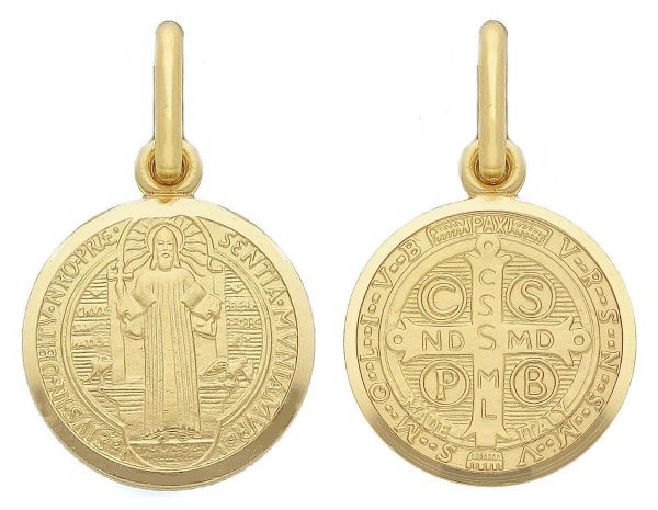 Imagen de Medalla de San Benito gr 2,4 oro amarillo 18k