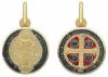 Imagen de Medalla de San Benito gr 2,4 oro amarillo 18k y esmalte