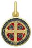 Imagen de Medalla de San Benito gr 2,4 oro amarillo 18k y esmalte