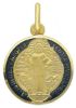 Imagen de Medalla de San Benito gr 3,9 oro amarillo 18k y esmalte