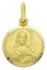Picture of Yellow gold 18k Scapular Medal gr 3,5 Made in Italy
