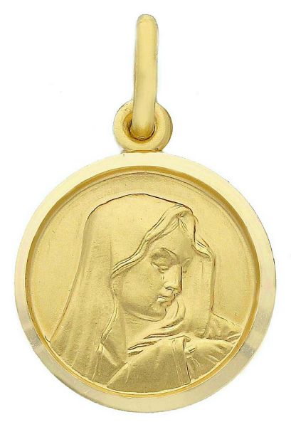 Imagen de Medalla de la Virgen de los Dolores gr 2,5 oro amarillo 18k