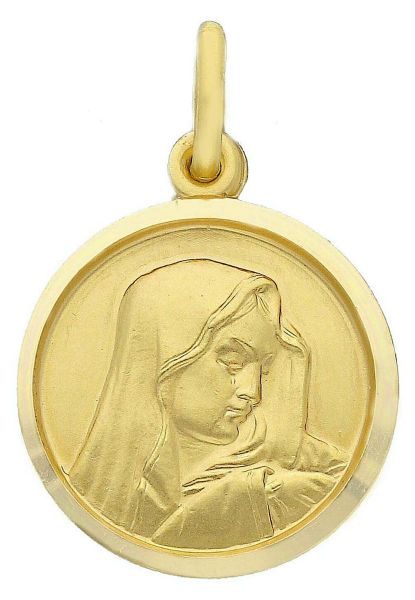 Picture of Our Lady of Sorrows Medal gr 3,4 yellow gold