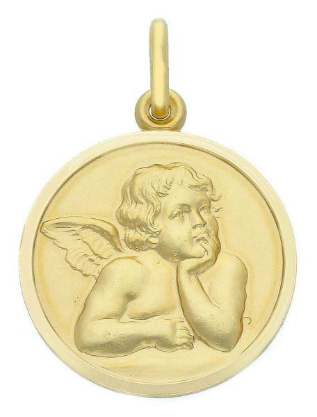 Picture of Angel Medal (Raphael) gr 5 yellow gold 18k