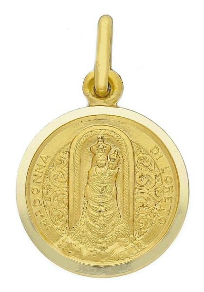 Picture of Our Lady of Loreto Medal gr 2,7 yellow gold 18k