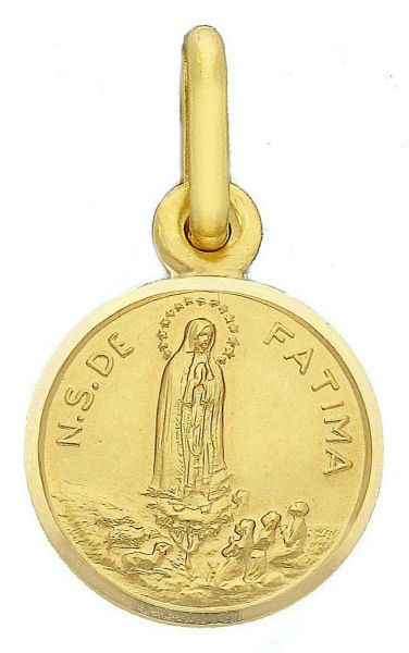 Picture of Our Lady of Fatima Pendant gr 1,3 yellow gold 18k Medal