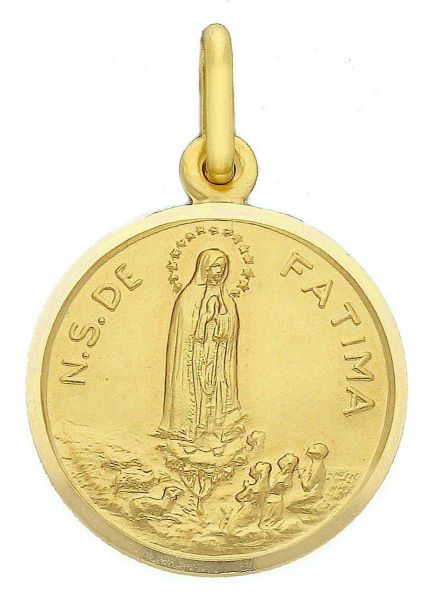 Picture of Our Lady of Fatima Necklace gr 3,6 yellow gold 18k Medal
