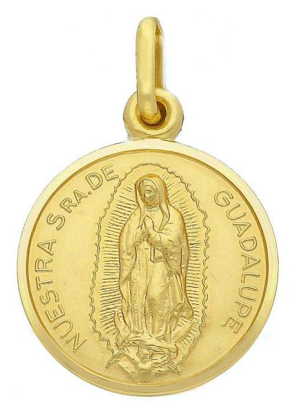 Picture of Virgen de Guadalupe Medal gr 3,4 yellow gold 18k