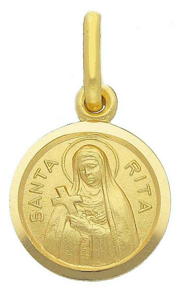 Picture of St. Rita Medal Necklace gr 1,3 yellow gold 18k