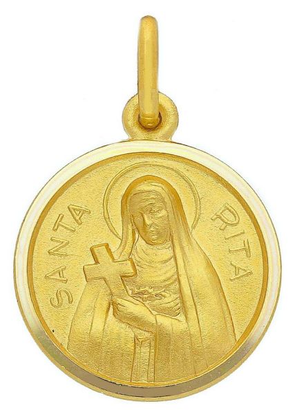 Imagen de Medalla Santa Rita de Casia gr 3,3 oro amarillo 18k