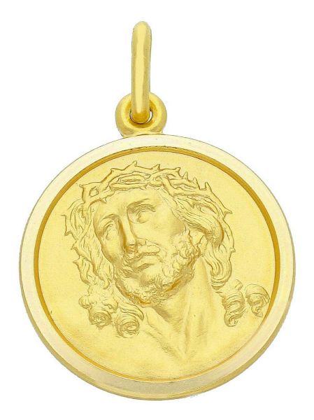 Picture of Holy Face Ecce Homo Coin Medal gr 4,9 yellow gold 18k