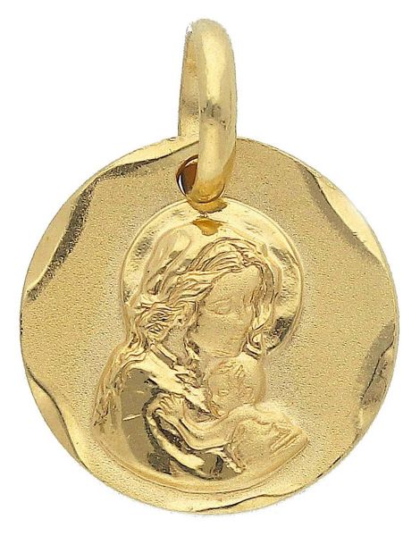 Picture of Madonna and Child Medal gr 3,3 yellow gold 18k
