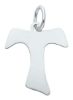 Imagen de Cruz Tau franciscana gr 1 oro blanco 18k