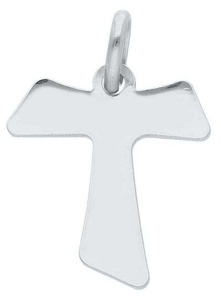 Imagen de Cruz Tau de San Francisco gr 0,95 oro blanco 18k