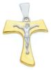 Imagen de Crucifijo Tau gr 1,9 de oro blanco / amarillo 18k