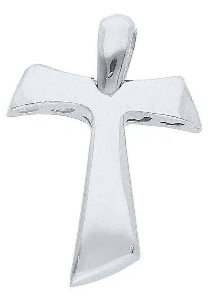 Imagen de Cruz de Tau perforada gr 1,7 oro blanco 18k