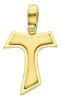 Imagen de Cruz Tau doble gr 2,4 oro amarillo macizo 18k
