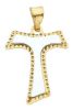 Imagen de Tau franciscana doble gr 1,2 oro bicolor 18k