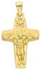 Immagine di Croce del Buon Pastore di Papa Francesco gr 2,6 oro giallo