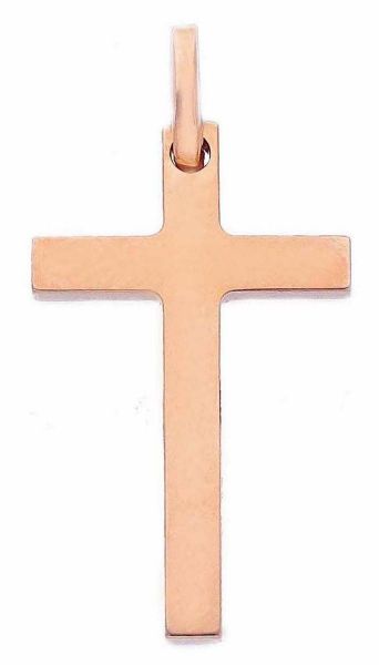 Picture of Catholic Cross Necklace gr 1,3 solid rose gold 18k