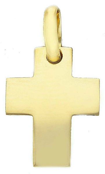 Immagine di Ciondolo Croce da uomo gr 1 oro giallo 18k