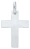 Imagen de Cruz lisa gr 1,8 oro blanco 18k