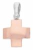 Immagine di Croce quadrata liscia gr 2 oro rosa 18k