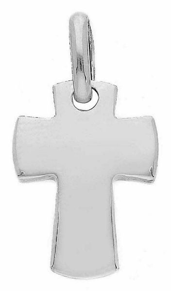 Imagen de Cruz lisa gr 1,9 oro blanco macizo 18k