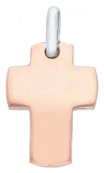 Immagine di Croce dritta liscia gr 2,2 oro rosa 18k