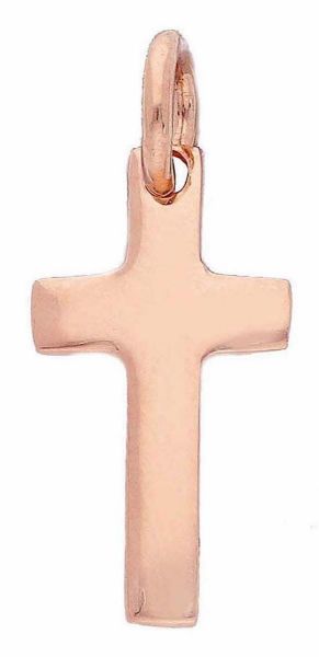 Picture of Small solid rose gold 18k Cross Pendant gr 1,6