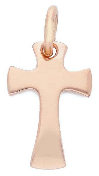 Picture of Large solid rose gold 18k Cross for men gr 2,2