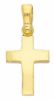Picture of Solid yellow gold 18k curved Cross Pendant gr 2,3