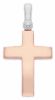 Picture of Rose gold 18k Italian Cross Necklace for men gr 2,7
