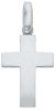 Picture of Solid white gold 18k smooth Cross Pendant gr 3,6