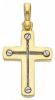 Imagen de Cruz con tornillos gr 2,7 oro bicolor 18k para hombre