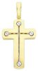 Imagen de Cruz con tornillos gr 13 oro bicolor 18k para hombre