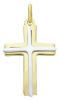 Picture of Double arch Cross gr 1,3 solid yellow / white gold 18k