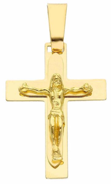 Immagine di Ciondolo Crocifisso gr 3,6 oro giallo 18k uomo donna