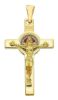 Imagen de Crucifijo de San Benito gr 3,2 oro amarillo macizo 18k